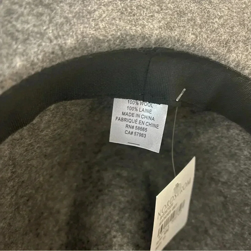 NWT Nordstrom Wool Gray Hat